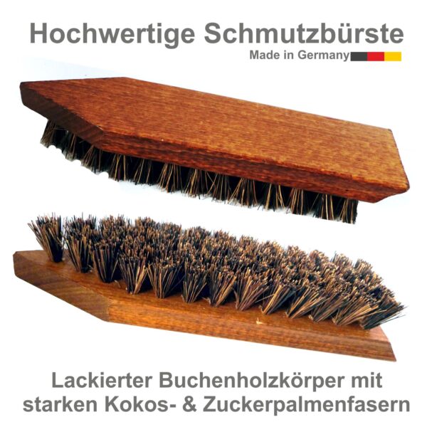 Schmutzbürste braun (Holz) mit Kokosfasern